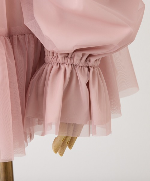 one after another NICE CLAUP（ワンアフターアナザーナイスクラップ）の「ティアードミニワンピース（ワンピース・レディース・チャコールグレー/ピンク/サックスブルー/アイボリー・FREE）」の11枚目の写真