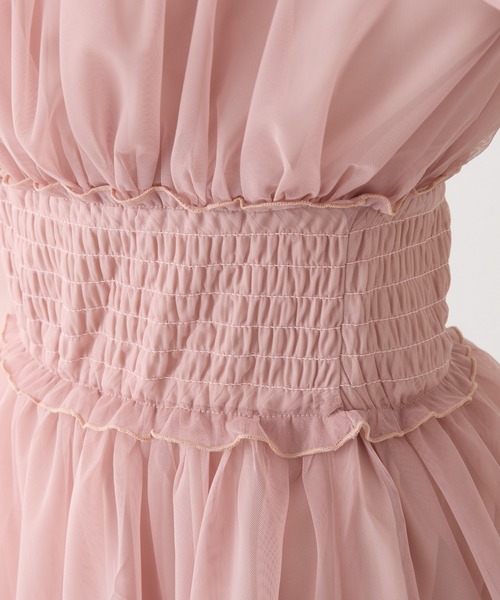 one after another NICE CLAUP（ワンアフターアナザーナイスクラップ）の「ティアードミニワンピース（ワンピース・レディース・チャコールグレー/ピンク/サックスブルー/アイボリー・FREE）」の13枚目の写真