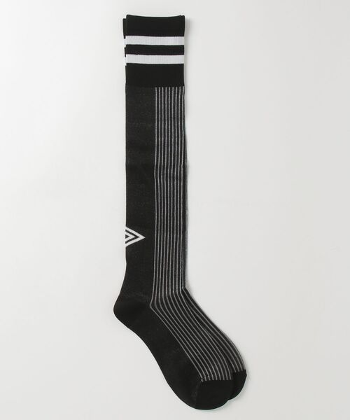 UMBRO（アンブロ）の「(UMBRO HOUSE)SHEER SOCCER SOX（ソックス/靴下・レディース・ブラック/ホワイト・ONE SIZE）」の12枚目の写真