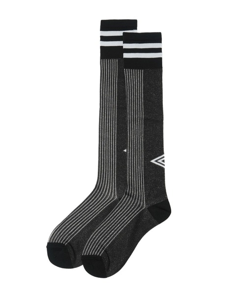 UMBRO（アンブロ）の「(UMBRO HOUSE)SHEER SOCCER SOX（ソックス/靴下・レディース・ブラック/ホワイト・ONE SIZE）」の7枚目の写真