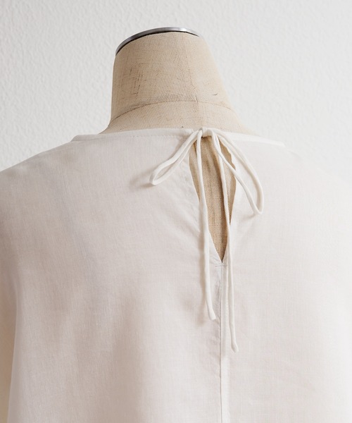 PUAL CE CIN（ピュアルセシン）の「フレアレースカフスブラウス（シャツ/ブラウス・レディース・ブラック/オフホワイト・FREE）」の13枚目の写真