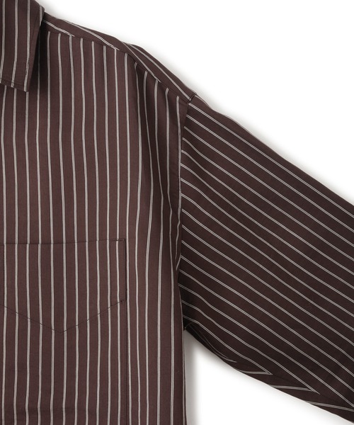 ADAM ET ROPE'(アダムエロペ)の「バックベルテッドシャツ(シャツ/ブラウス・レディース・ダークブラウン/ベージュ・FREE)」の22枚目の写真