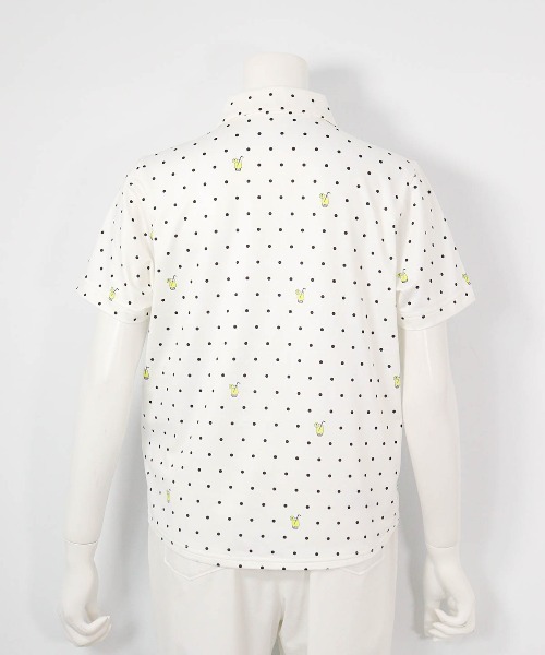 Picone CLUB(ピッコーネクラブ)の「ドリンクドット柄UV速乾シャツ(Tシャツ/カットソー・レディース・ホワイト/ライトグリーン/ピンク/ネイビー・13号/11号/9号)」の12枚目の写真