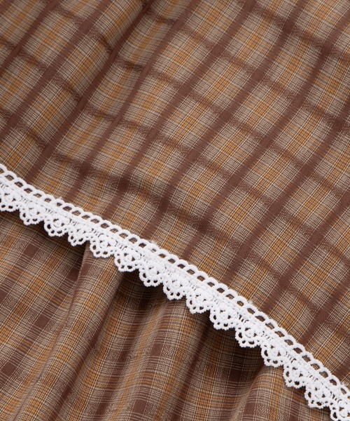 PUNYUS（プニュズ）の「チェック柄キャミワンピース（ワンピース・レディース・イエロー/ブラウン/グリーン・1/2/3/4/5）」の20枚目の写真