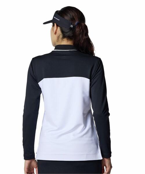 UNDER ARMOUR(アンダーアーマー)の「UAドライブ コールドギア ロングスリーブ モックネック シャツ(ゴルフ/レディース)(Tシャツ/カットソー・レディース・ブラック・M/XL/L/S)」の2枚目の写真