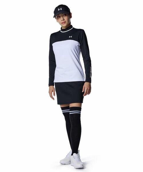 UNDER ARMOUR(アンダーアーマー)の「UAドライブ コールドギア ロングスリーブ モックネック シャツ(ゴルフ/レディース)(Tシャツ/カットソー・レディース・ブラック・M/XL/L/S)」の3枚目の写真