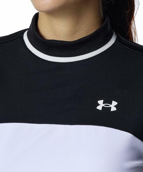 UNDER ARMOUR(アンダーアーマー)の「UAドライブ コールドギア ロングスリーブ モックネック シャツ(ゴルフ/レディース)(Tシャツ/カットソー・レディース・ブラック・M/XL/L/S)」の4枚目の写真