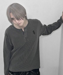 『SILVER BULLET SELECT AP/シルバーバレットセレクト』ワンポイント刺繍ワッフルヘンリーロンT