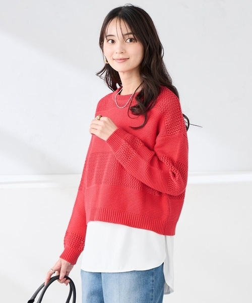 a.v.v(アーヴェヴェ)の「ラウンドヘムロングタンクトップ(Tシャツ/カットソー・レディース・ブラック/グレー系その他/ホワイト・38/40/42/36)」の12枚目の写真