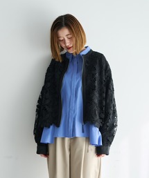 YECCA VECCA（イェッカヴェッカ）の「レースブルゾン（ブルゾン）」