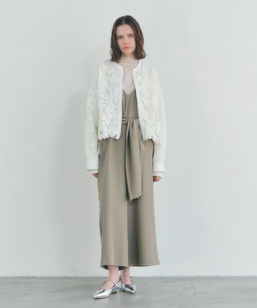 YECCA VECCA（イェッカヴェッカ）の「レースブルゾン（ブルゾン・レディース・アイボリー/ブラック・FREE）」の8枚目の写真