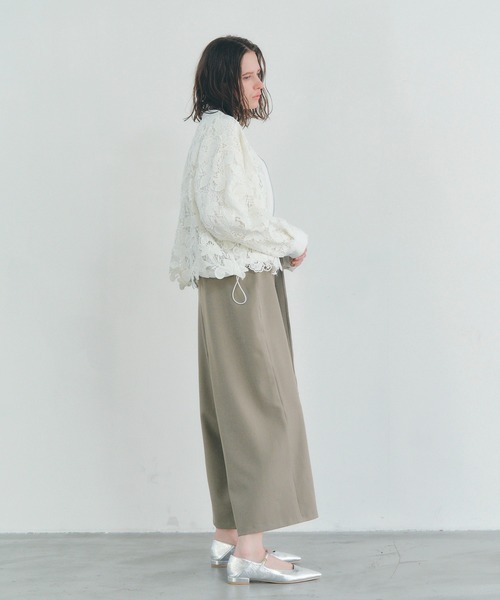 YECCA VECCA（イェッカヴェッカ）の「レースブルゾン（ブルゾン・レディース・アイボリー/ブラック・FREE）」の10枚目の写真