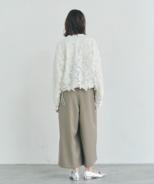 YECCA VECCA（イェッカヴェッカ）の「レースブルゾン（ブルゾン・レディース・アイボリー/ブラック・FREE）」の11枚目の写真