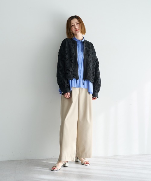 YECCA VECCA（イェッカヴェッカ）の「レースブルゾン（ブルゾン・レディース・アイボリー/ブラック・FREE）」の20枚目の写真