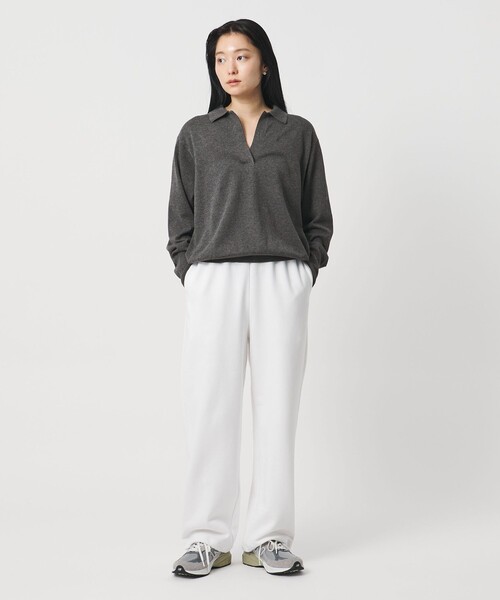 MARW UNITED ARROWS(マルゥ ユナイテッドアローズ)の「<MARW UNITED ARROWS>スキッパー ロングスリーブ ニット(ニット/セーター・レディース・オフホワイト/ダークグレー/ネイビー・FREE)」の5枚目の写真