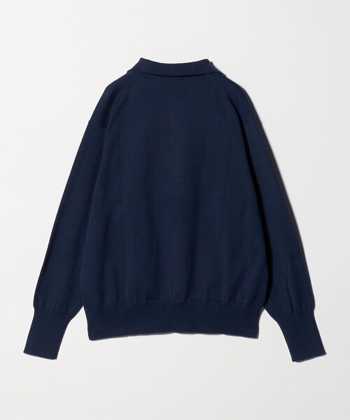 MARW UNITED ARROWS（マルゥ ユナイテッドアローズ）の「＜MARW UNITED ARROWS＞スキッパー ロングスリーブ ニット（ニット/セーター・レディース・オフホワイト/ダークグレー/ネイビー・FREE）」の9枚目の写真