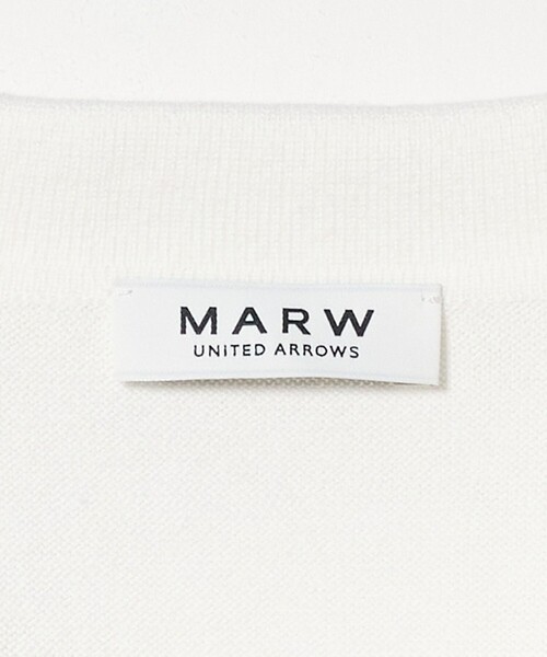 MARW UNITED ARROWS（マルゥ ユナイテッドアローズ）の「＜MARW UNITED ARROWS＞スキッパー ロングスリーブ ニット（ニット/セーター・レディース・オフホワイト/ダークグレー/ネイビー・FREE）」の12枚目の写真