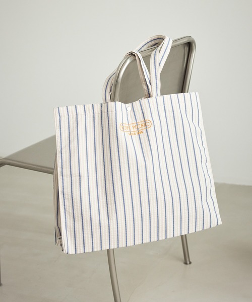 ROPE' PICNIC（ロペピクニック）の「ストライプビッグトートバッグ/2WAY・A4対応（トートバッグ・レディース・ブルー系その他4/ピンク系その他2/ベージュ系その他・FREE）」の2枚目の写真
