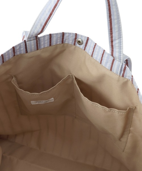 ROPE' PICNIC（ロペピクニック）の「ストライプビッグトートバッグ/2WAY・A4対応（トートバッグ・レディース・ブルー系その他4/ピンク系その他2/ベージュ系その他・FREE）」の9枚目の写真