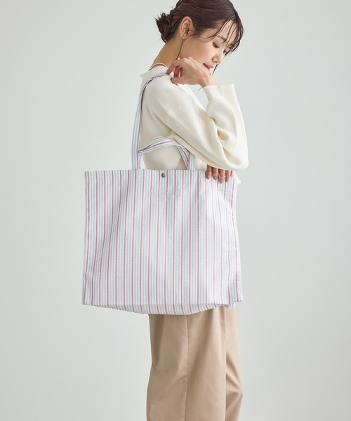 ROPE' PICNIC（ロペピクニック）の「ストライプビッグトートバッグ/2WAY・A4対応（トートバッグ・レディース・ブルー系その他4/ピンク系その他2/ベージュ系その他・FREE）」の18枚目の写真