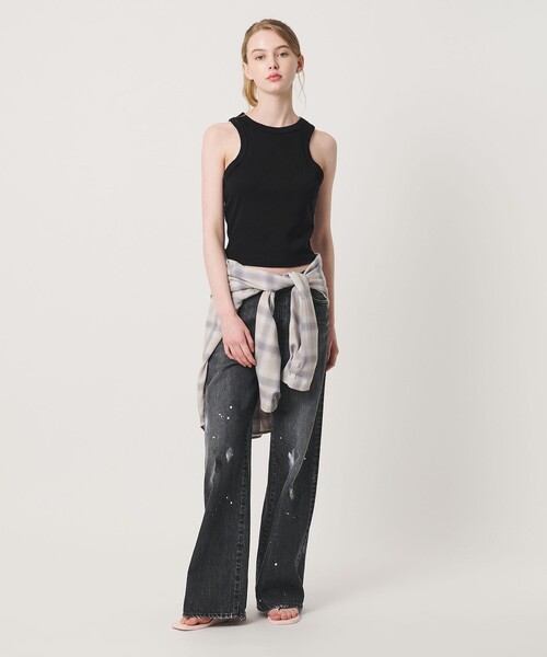 California General Store（California General Store）の「＜BELLA＋CANVAS＞リブ タンクトップ / ウィメンズ（タンクトップ・レディース・ネイビー/ホワイト/ブラック・M/S）」の4枚目の写真
