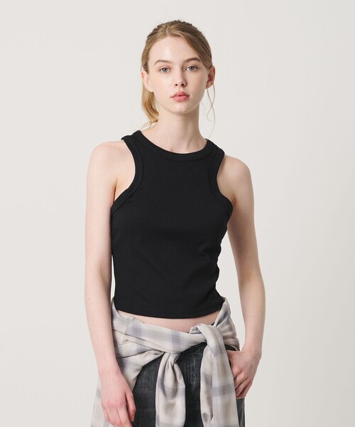 California General Store（California General Store）の「＜BELLA＋CANVAS＞リブ タンクトップ / ウィメンズ（タンクトップ・レディース・ネイビー/ホワイト/ブラック・M/S）」の5枚目の写真