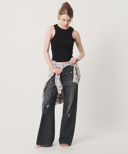 California General Store（California General Store）の「＜BELLA＋CANVAS＞リブ タンクトップ / ウィメンズ（タンクトップ・レディース・ネイビー/ホワイト/ブラック・M/S）」の6枚目の写真