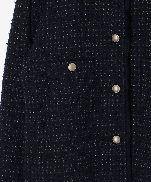 le.coeur blanc（ルクールブラン）の「ツィードノーカラージャケット（ノーカラージャケット・レディース・ネイビー/アイボリー・38）」の15枚目の写真