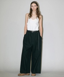 my beautiful landlet（マイビューティフルランドレット）の「【my beautiful landlet】 HIGH-TWIST TWILL SIDE TUCK WIDE PANTS（その他パンツ）」