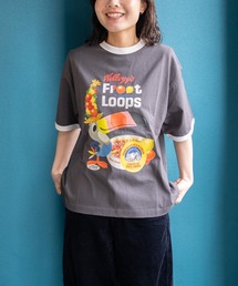 FTL x KELLOGGS RINGER T-SHIRT4 / ケロッグ コラボ 半袖リンガーTシャツ フルーツループデザイン