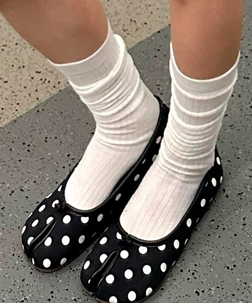 Vipoa（ヴィポア）の「Tabi flat ballet shoes（バレエシューズ・レディース・マルチ/レッド/ホワイト/ブラック/ホワイト系その他/ベージュ/ブラウン・LARGE/MEDIUM/SMALL）」の7枚目の写真