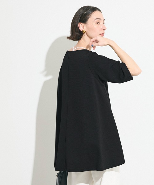 coca(coca)(コカ)の「エンボスボートネックチュニック(チュニック・レディース・ベージュ/ブラック・L/M/S)」の10枚目の写真