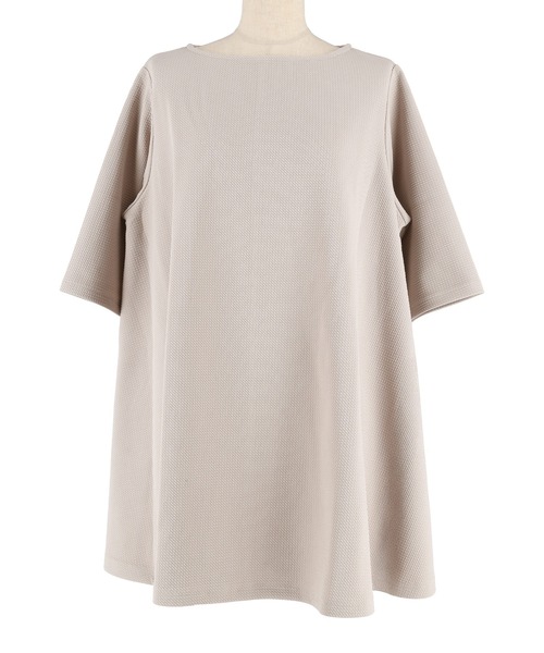 coca(coca)(コカ)の「エンボスボートネックチュニック(チュニック・レディース・ベージュ/ブラック・L/M/S)」の19枚目の写真