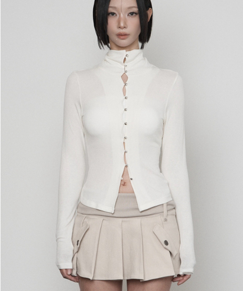 ETRE AU SOMMET(エトレオソメ)の「Polar Bean Button Cardigan (IVORY)(カーディガン/ボレロ・レディース・その他・FREE)」の1枚目の写真