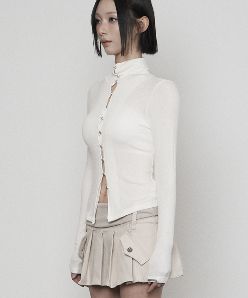 ETRE AU SOMMET(エトレオソメ)の「Polar Bean Button Cardigan (IVORY)(カーディガン/ボレロ・レディース・その他・FREE)」の2枚目の写真