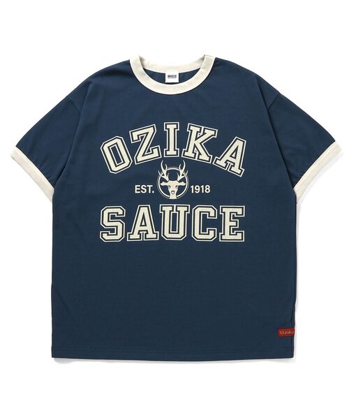 BREEZE(ブリーズ)の「【リンク】オジカソースTシャツ(大人サイズ)(Tシャツ/カットソー・レディース・オフホワイト/ネイビー・LARGE)」の2枚目の写真