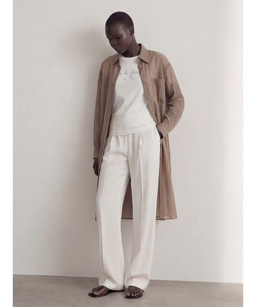 ACUD(アクド)の「Sheer Nylon Long Shirt _Carmel(シャツ/ブラウス・レディース・キャメル・FREE)」の3枚目の写真