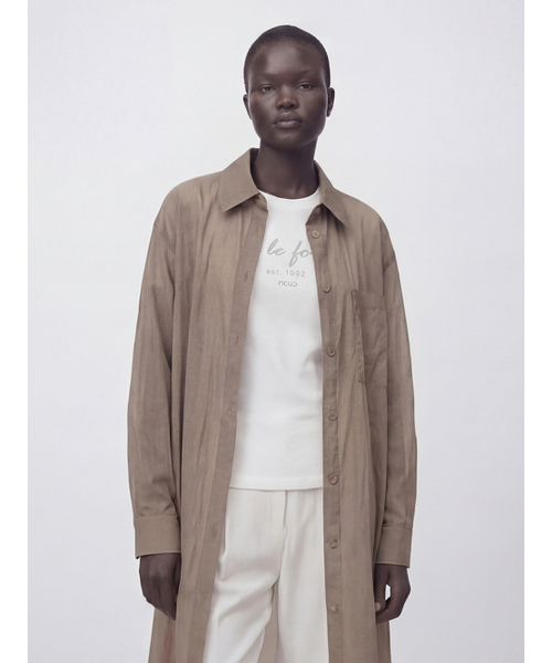 ACUD(アクド)の「Sheer Nylon Long Shirt _Carmel(シャツ/ブラウス・レディース・キャメル・FREE)」の5枚目の写真