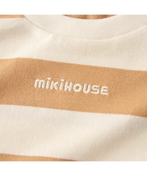 MIKI HOUSE（ミキハウス）の「【WEB限定】ボーダーワンピース（ワンピース・キッズ・ブルー/ピンク/グリーン系その他/ベージュ・120cm/110cm/100cm/90cm/80ｃｍ/140cm/130cm）」の9枚目の写真