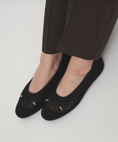 green label relaxing（グリーンレーベルリラクシング）の「ウェルネスシアー バレエシューズ / ニットシューズ（バレエシューズ・レディース・シルバー/ブラック/オリーブ/ベージュ・23cm/24.5cm/24cm/22.5cm/23.5cm/25cm）」の7枚目の写真