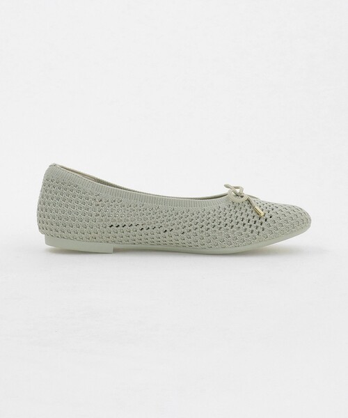 green label relaxing（グリーンレーベルリラクシング）の「ウェルネスシアー バレエシューズ / ニットシューズ（バレエシューズ・レディース・シルバー/ブラック/オリーブ/ベージュ・23cm/24.5cm/24cm/22.5cm/23.5cm/25cm）」の9枚目の写真