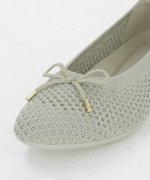 green label relaxing（グリーンレーベルリラクシング）の「ウェルネスシアー バレエシューズ / ニットシューズ（バレエシューズ・レディース・シルバー/ブラック/オリーブ/ベージュ・23cm/24.5cm/24cm/22.5cm/23.5cm/25cm）」の13枚目の写真