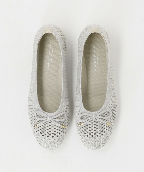 green label relaxing（グリーンレーベルリラクシング）の「ウェルネスシアー バレエシューズ / ニットシューズ（バレエシューズ・レディース・シルバー/ブラック/オリーブ/ベージュ・23cm/24.5cm/24cm/22.5cm/23.5cm/25cm）」の17枚目の写真