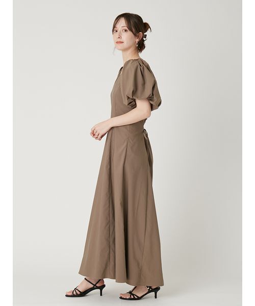 FRAY I.D（フレイアイディー）の「【00サイズあり】ボリュームパフスリーブワンピース（ワンピース・レディース・モカ/ドット/グリーン/インディゴブルー・00/1/0）」の7枚目の写真