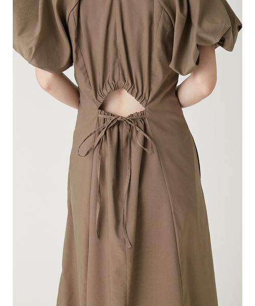 FRAY I.D（フレイアイディー）の「【00サイズあり】ボリュームパフスリーブワンピース（ワンピース・レディース・モカ/ドット/グリーン/インディゴブルー・00/1/0）」の11枚目の写真