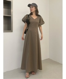 FRAY I.D（フレイアイディー）の「【00サイズあり】ボリュームパフスリーブワンピース（ワンピース）」