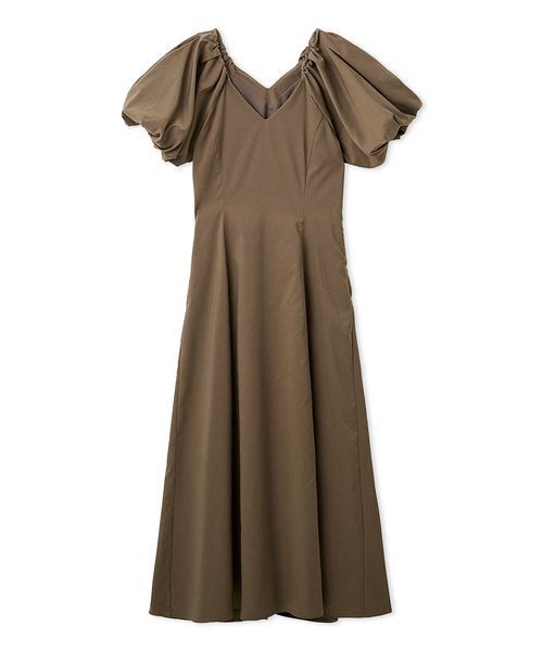 FRAY I.D（フレイアイディー）の「【00サイズあり】ボリュームパフスリーブワンピース（ワンピース・レディース・モカ/ドット/グリーン/インディゴブルー・00/1/0）」の22枚目の写真