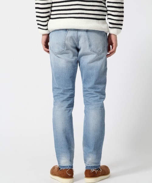 RAGEBLUE（レイジブルー）の「＜コーンミルズ社製デニム使用＞ダメージデニム/711929（デニムパンツ・メンズ・ブルー/ライトブルー・X-LARGE/MEDIUM/LARGE）」の4枚目の写真