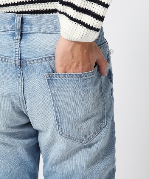 RAGEBLUE（レイジブルー）の「＜コーンミルズ社製デニム使用＞ダメージデニム/711929（デニムパンツ・メンズ・ブルー/ライトブルー・X-LARGE/MEDIUM/LARGE）」の12枚目の写真