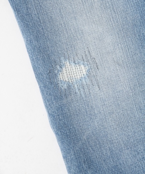 RAGEBLUE（レイジブルー）の「＜コーンミルズ社製デニム使用＞ダメージデニム/711929（デニムパンツ・メンズ・ブルー/ライトブルー・X-LARGE/MEDIUM/LARGE）」の13枚目の写真